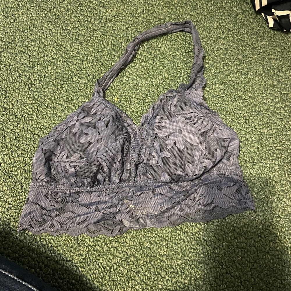 Aerie Garden Party lace halter bralette